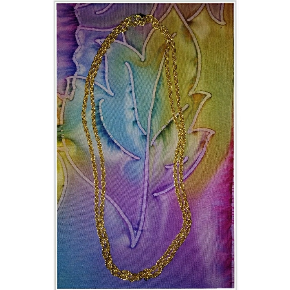 🌼Gold Plated Rope Chain Necklace